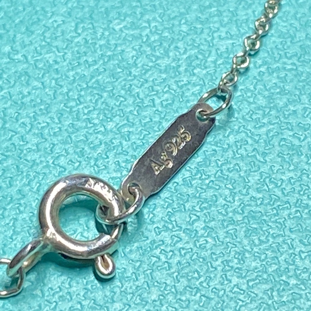 Tiffany & co blue double mini heart necklace 16” - Picture 5 of 7